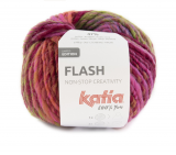Katia/Flash/403 Fuchsia-Bordeauxviolett-Pistaziengrün