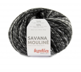 Katia/Savana Mouliné/200 Schwarz Weiß Grau