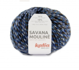 Katia/Savana Mouliné/205 Blau Himmelblau Braun